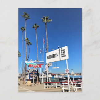 Balboa Island Ferry, Newport Beach, California Postcard