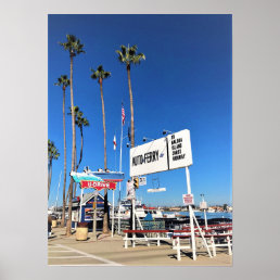 Balboa Island Ferry, Newport Beach, California Poster