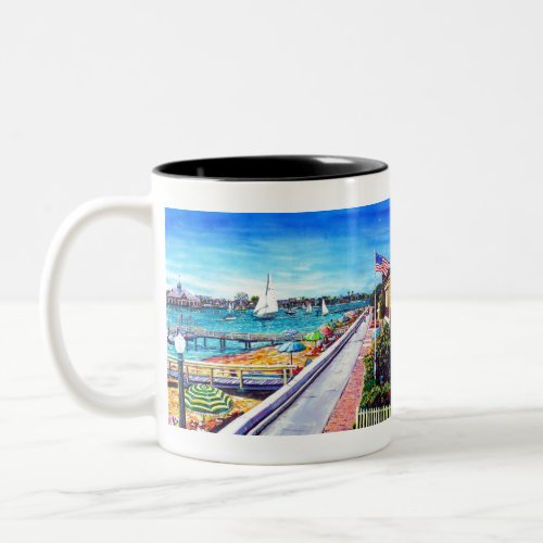 Balboa Island Newport Beach Ca Two_Tone Coffee Mug