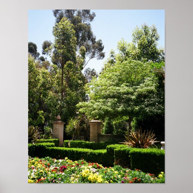Balboa Park Garden Poster (Front)