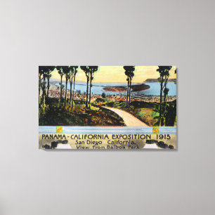 Balboa Park View of City, Panama-CA Expo Canvas Print