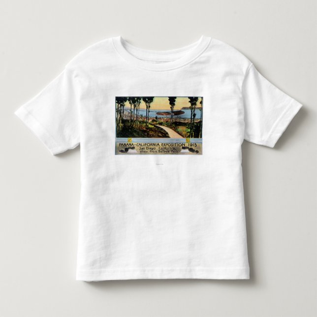 Balboa Park View of City, Panama-CA Expo Toddler T-shirt (Front)
