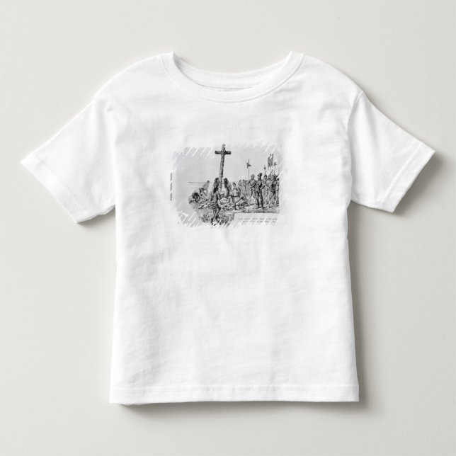 Balboa Setting up the Cross on the Shore Toddler T-shirt (Front)