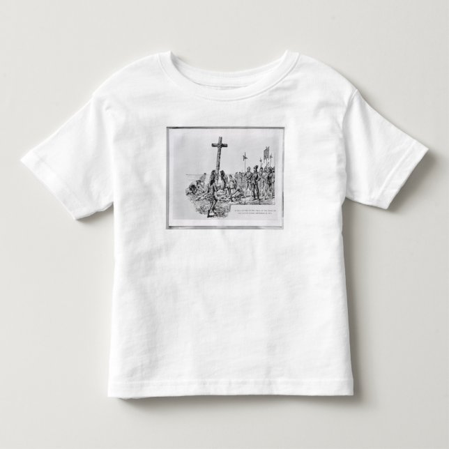 Balboa Setting up the Cross on the Shore Toddler T-shirt (Front)