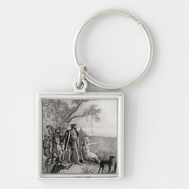 Balboa's First Sight of the Pacific Ocean Keychain (Front)