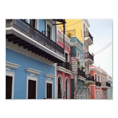 Balconies Old San Juan Puerto Rico Photo Print