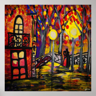 Balcony at Night Value Poster Paper (Matte)