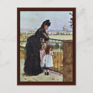 Balcony By Morisot Berthe Postcard