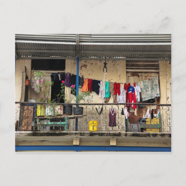 Balcony, Casco Viejo (Old Quarter), Panama City Postcard (Front)