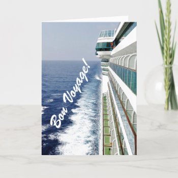 Balcony Row Bon Voyage Card by CruiseReady at Zazzle