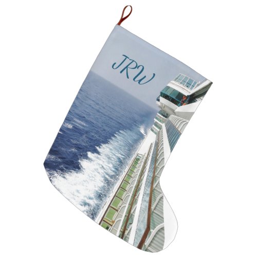 Balcony Row Monogrammed Large Christmas Stocking