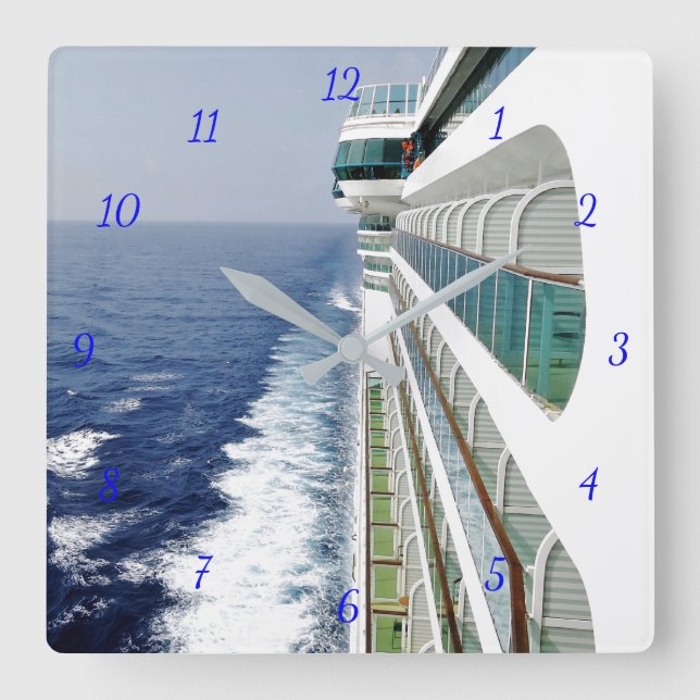 Balcony Row Time Square Wall Clock (Front)