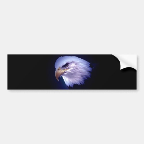 Bald American Eagle Bumper Sticker