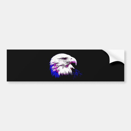 Bald American Eagle Bumper Sticker