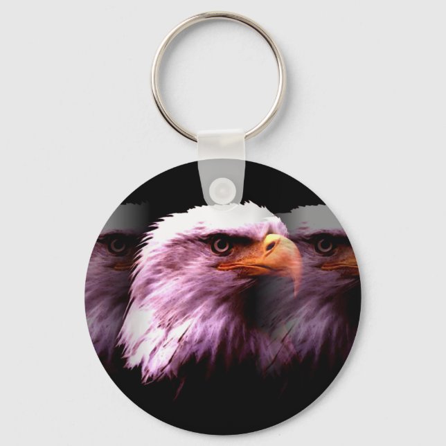 Bald American Eagle Keychain (Front)