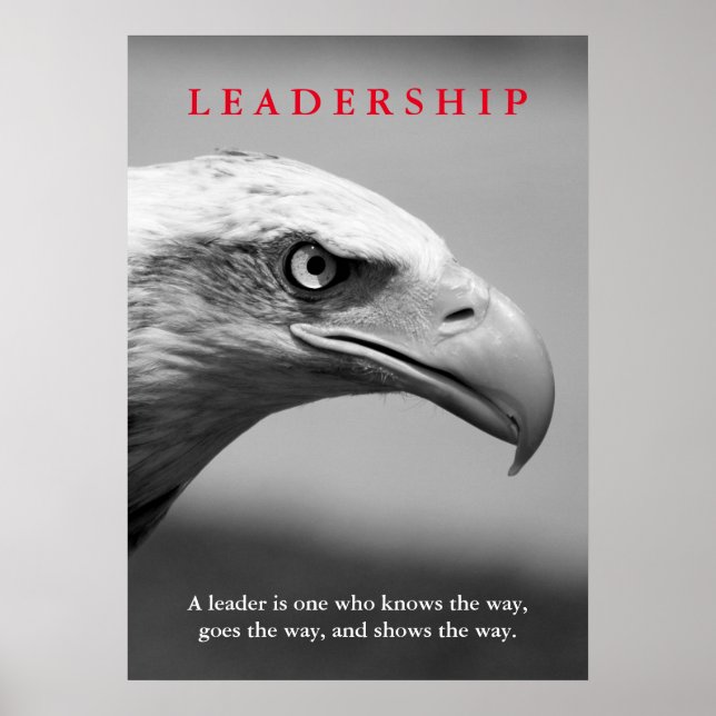 Bald American Eagle Leadership Poster (Front)
