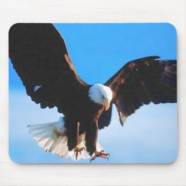 Bald American Eagle Mouse Pad (Front)