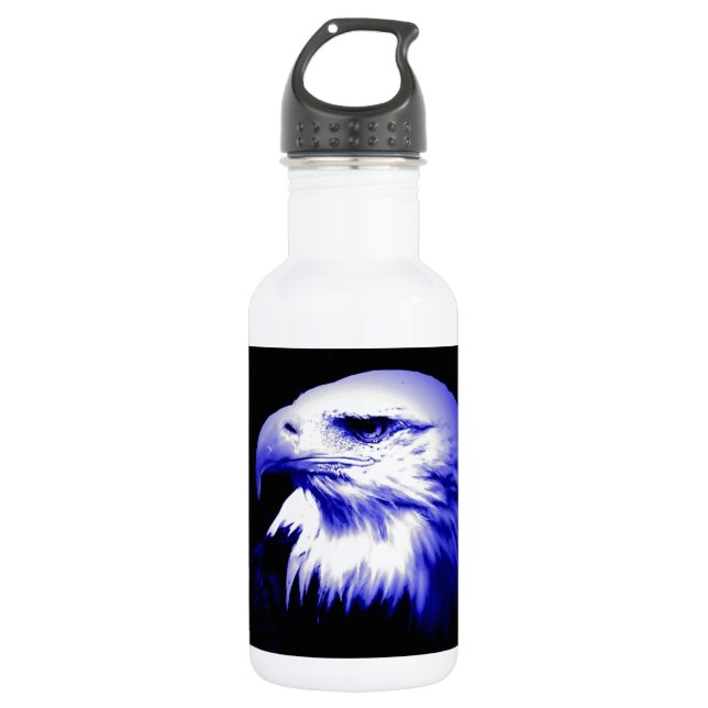 Bald American Eagle Water Bottle (Front)