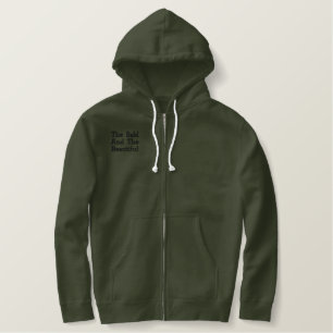 Bald And Beautiful, Embroidered Hoodie