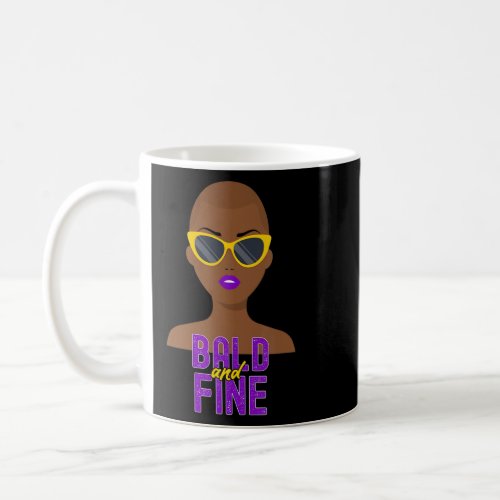 Bald and Fine African American Woman Bald Head  Coffee Mug