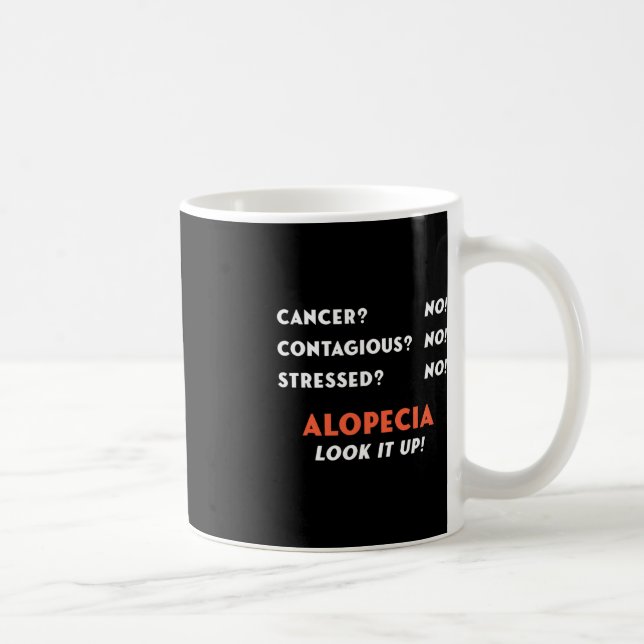 Bald Balding Alopecia Areata Hair Loss Problem Awa Coffee Mug (Right)