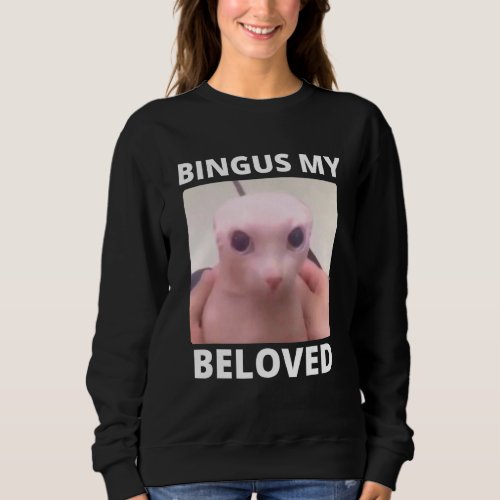 Bald Bingus My Beloved Hairless Sphinx Cat Sweatshirt