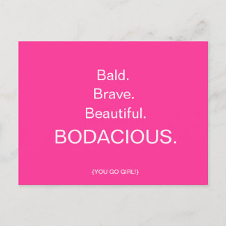 BALD & BODACIOUS Postcard by April McCallum