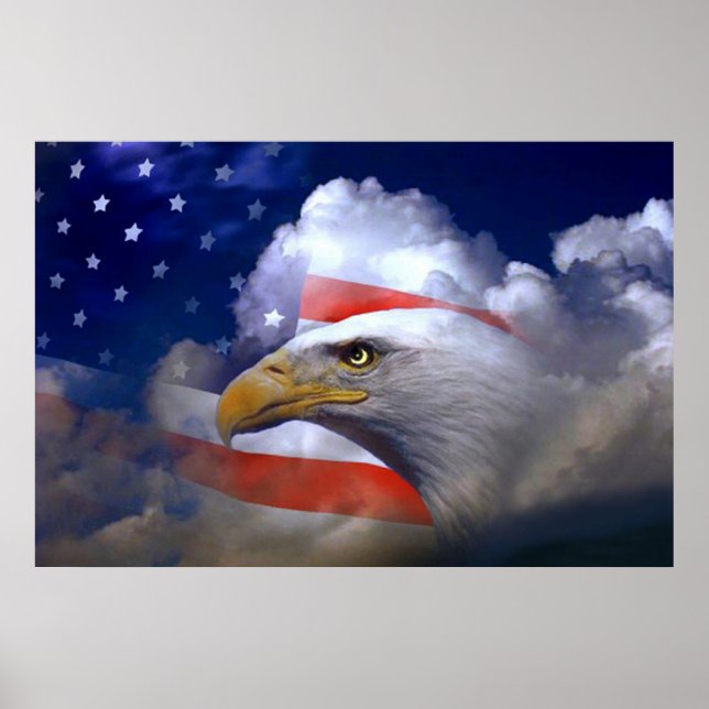 Bald Eagle 4th Of July poster 10 (Front)