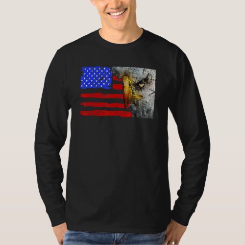 Bald Eagle 4th Of July Us American Flag Country Pa T_Shirt
