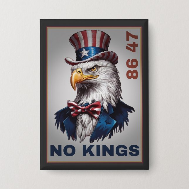Bald Eagle Against Trump Button (Front)