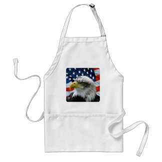 Bald Eagle American Flag Adult Apron