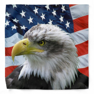 Bald Eagle American Flag Bandana