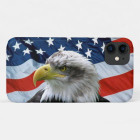 Bald Eagle American Flag Case-Mate iPhone Case