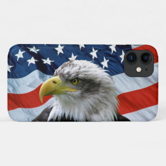 Bald Eagle American Flag iPhone 11 Case