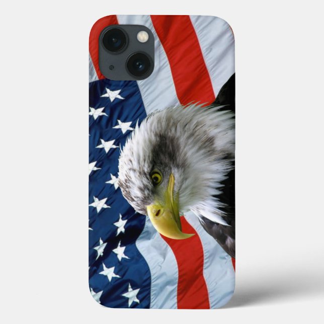 Bald Eagle American Flag Case-Mate iPhone Case (Back)