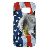 Bald Eagle American Flag Case-Mate Samsung Galaxy Case (Back)