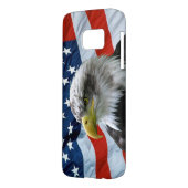 Bald Eagle American Flag Case-Mate Samsung Galaxy Case (Back Left)