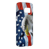 Bald Eagle American Flag Case-Mate Samsung Galaxy Case (Back/Right)