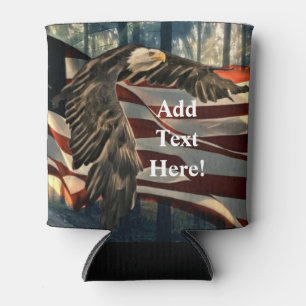 Bald Eagle American Flag Cooler