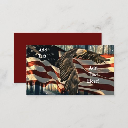Bald Eagle American Flag Country Road Referral Car