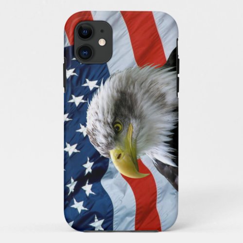 Bald Eagle American Flag iPhone 5 Case