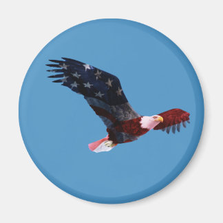 Bald Eagle American Flag Magnet