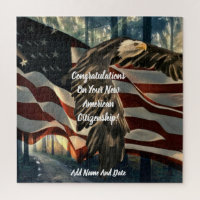 Bald Eagle American Flag New Citizenship