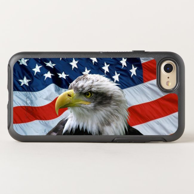 Bald Eagle American Flag OtterBox Symmetry iPhone 8/7 Case