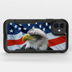 Bald Eagle American Flag OtterBox iPhone Case