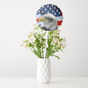 Bald Eagle American Flag Patriotic Balloon