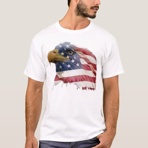 Bald eagle american flag T_Shirt