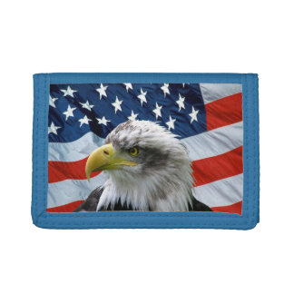 Bald Eagle American Flag Wallet