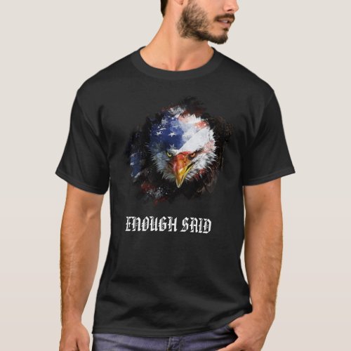   Bald Eagle American USA Flag Red White Blue T_Shirt