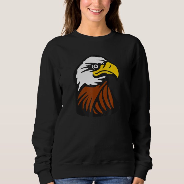 Bald Eagle American Usa Patriotic Sweatshirt (Front)
